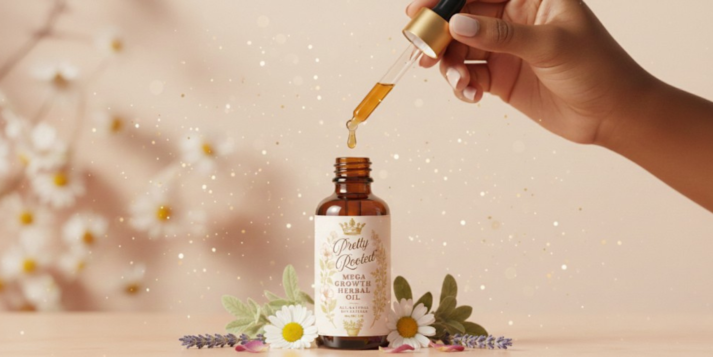 Pretty Rooted Mega Growth Herbal Oil